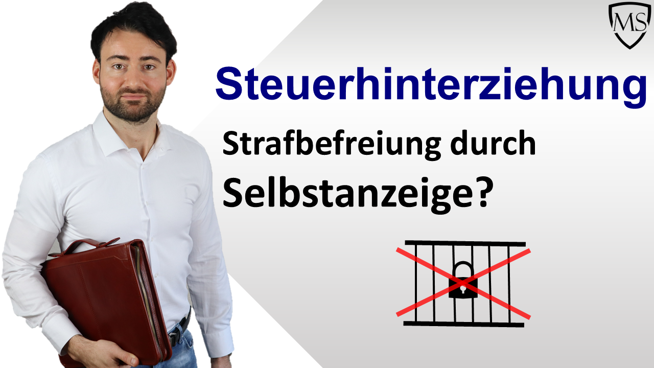 Steuerhinterziehung Selbstanzeige