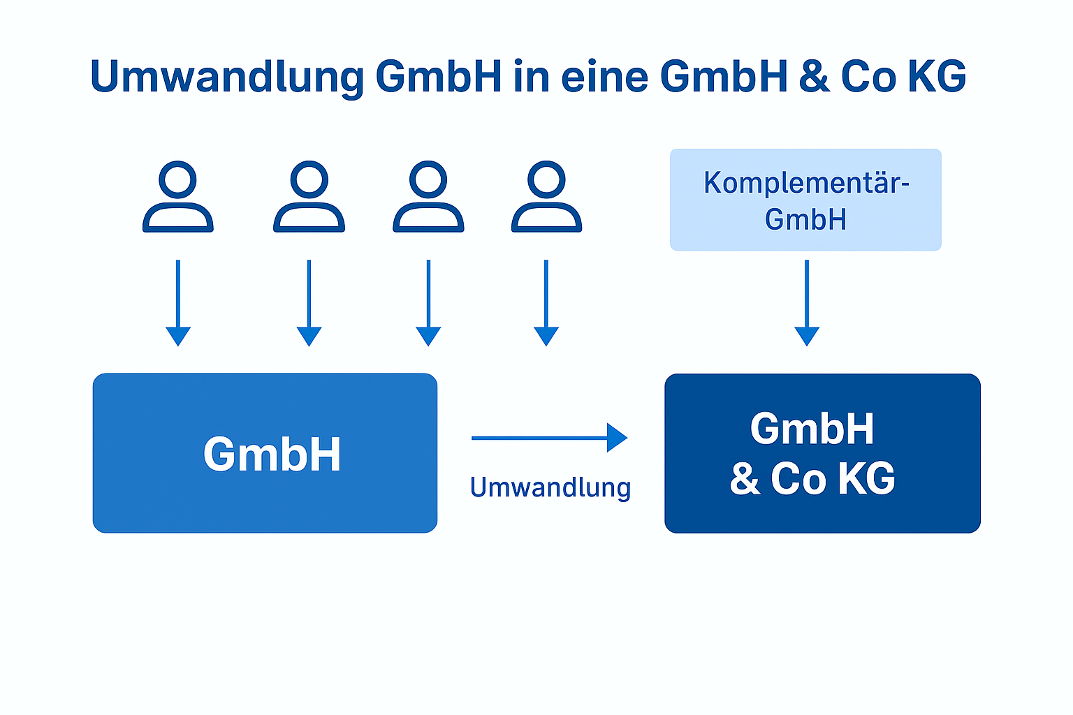 Umwandlung GmbH in GmbH & Co. KG